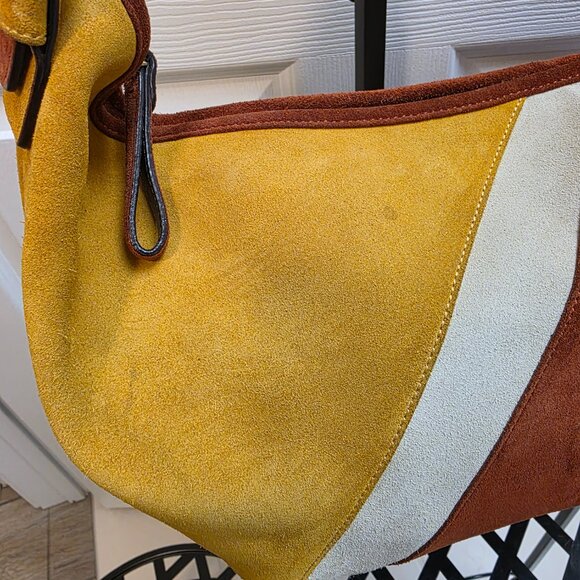 Ultra Rare numbered 2003 Coach Suede Hobo (177 of 300) 9498 Italian Y2K Handbag! - Picture 4 of 10